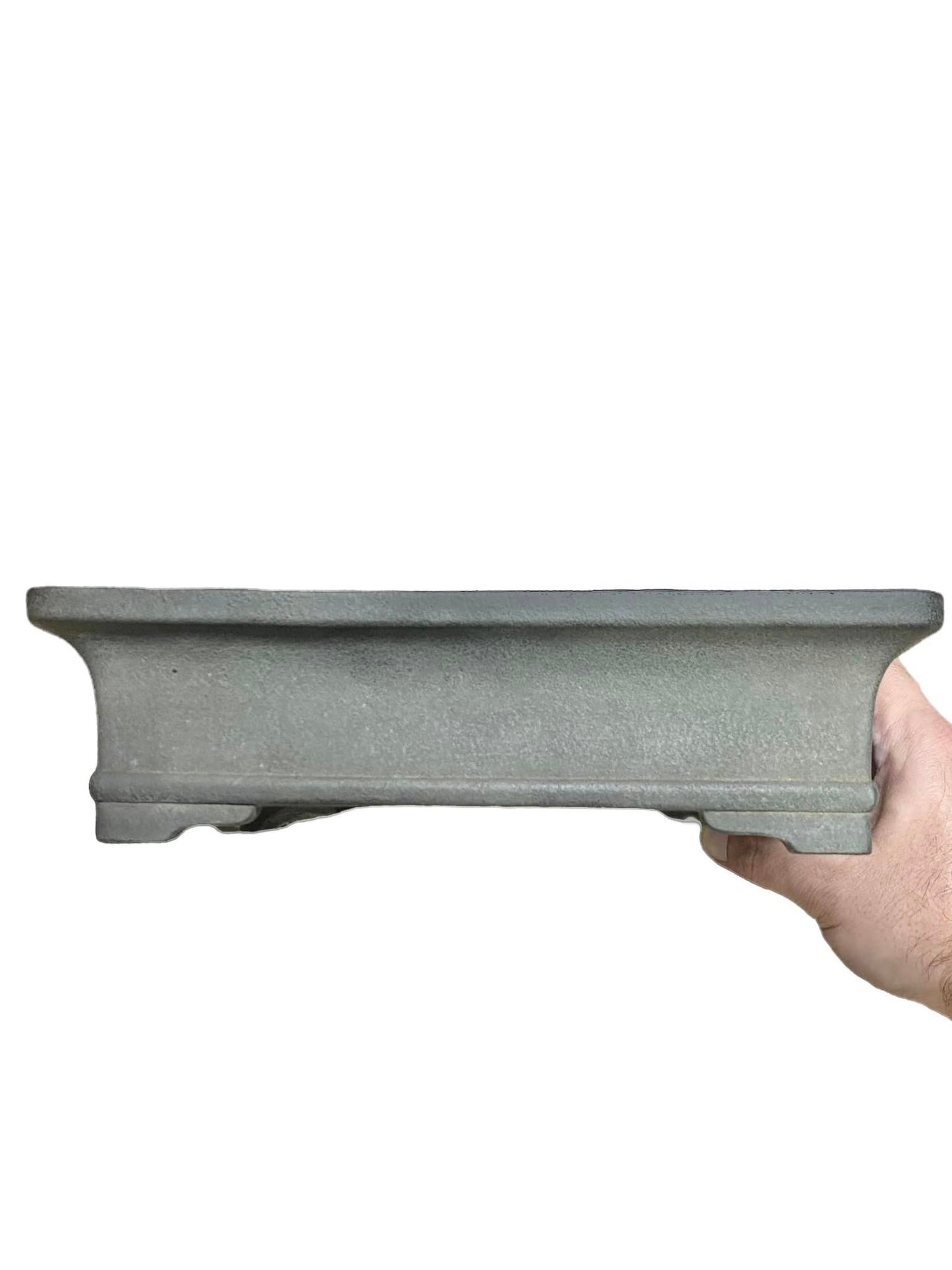 Yamaaki - Old Unglazed Rectangle Bonsai Pot (11-1/4" wide)