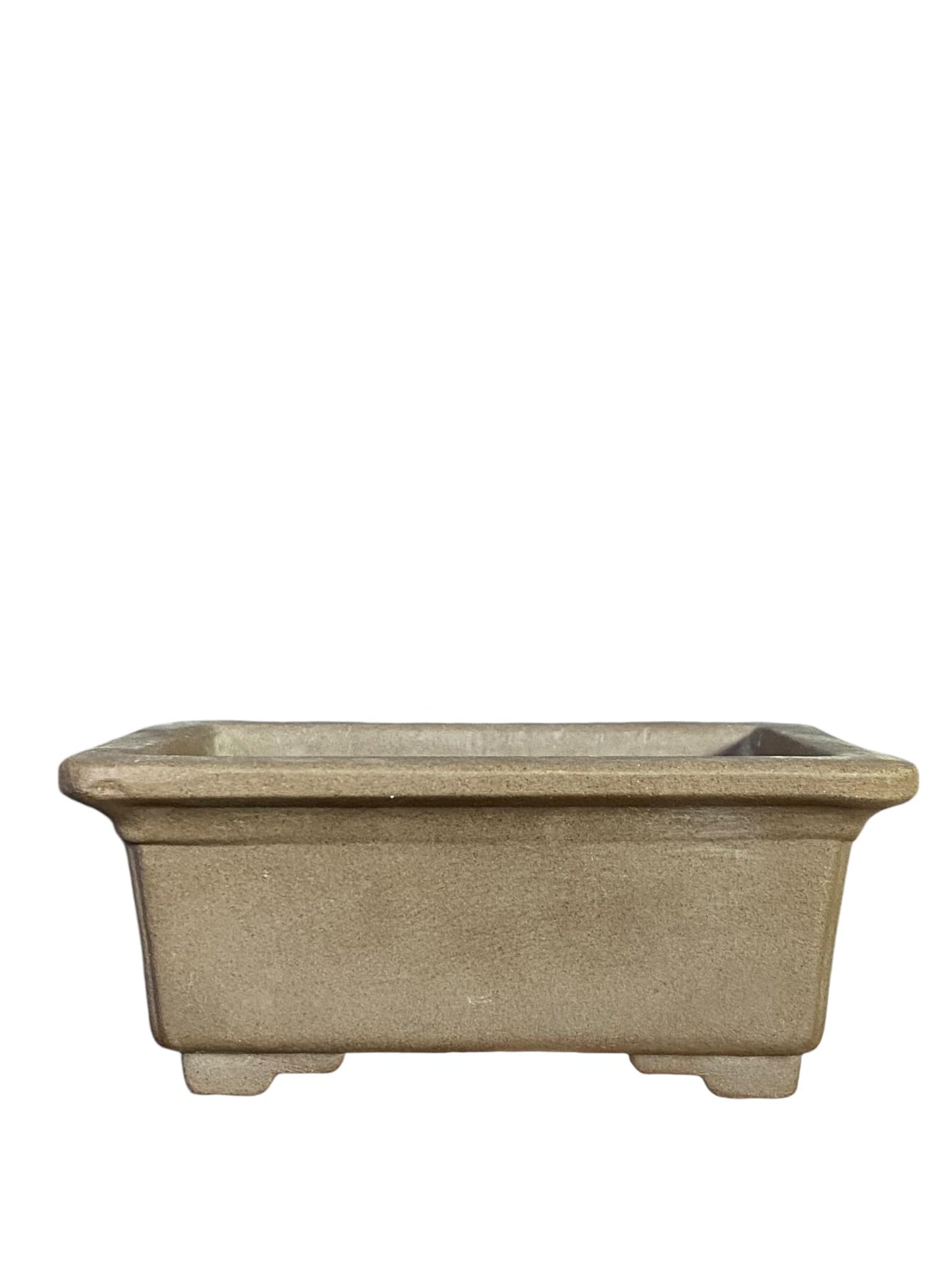 Kozan Kiln - Classic Footed Rectangle Bonsai Pot (4-1/8" wide)