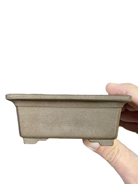 Kozan Kiln - Classic Footed Rectangle Bonsai Pot (4-1/8" wide)