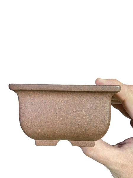 Yamaaki - Classic Flared Rim Square Bonsai Pot (3-15/16" wide)