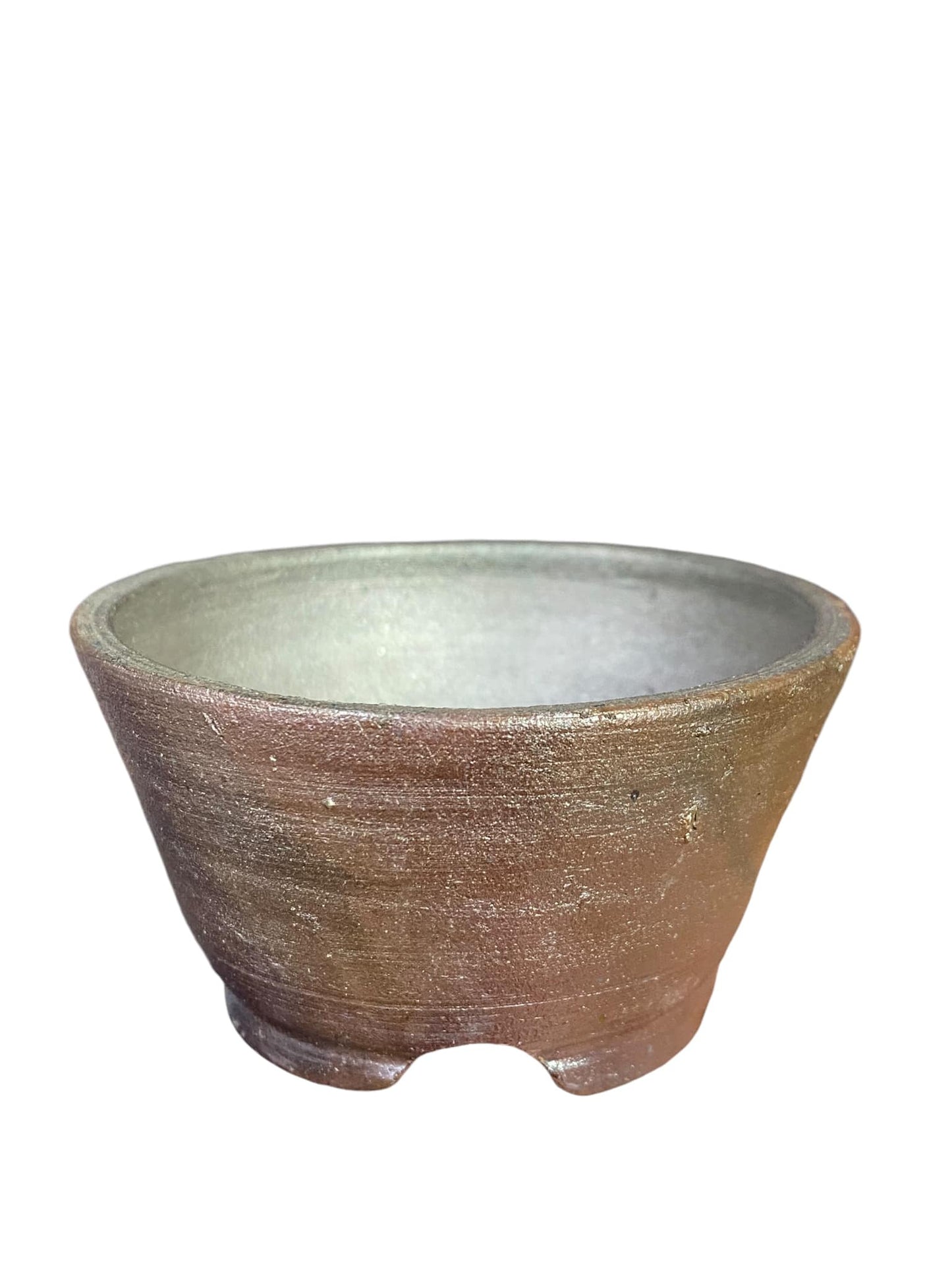 Tamba Tachikui-ware - Older Mame Bowl Bonsai Pot (2-7/8" wide)