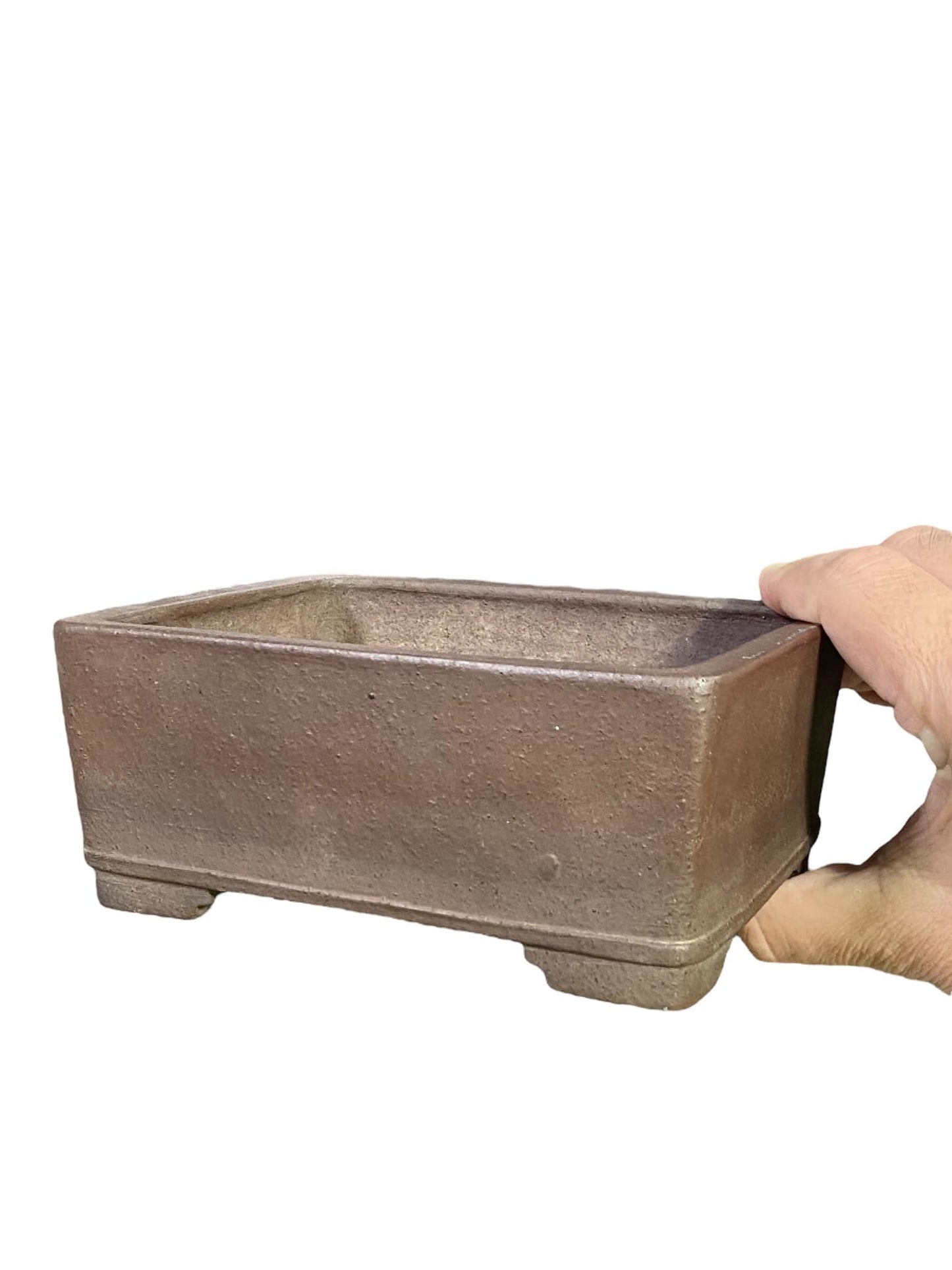 Yamakou - Rare Older Deep Rectangle Bonsai Pot (6-3/16" wide)