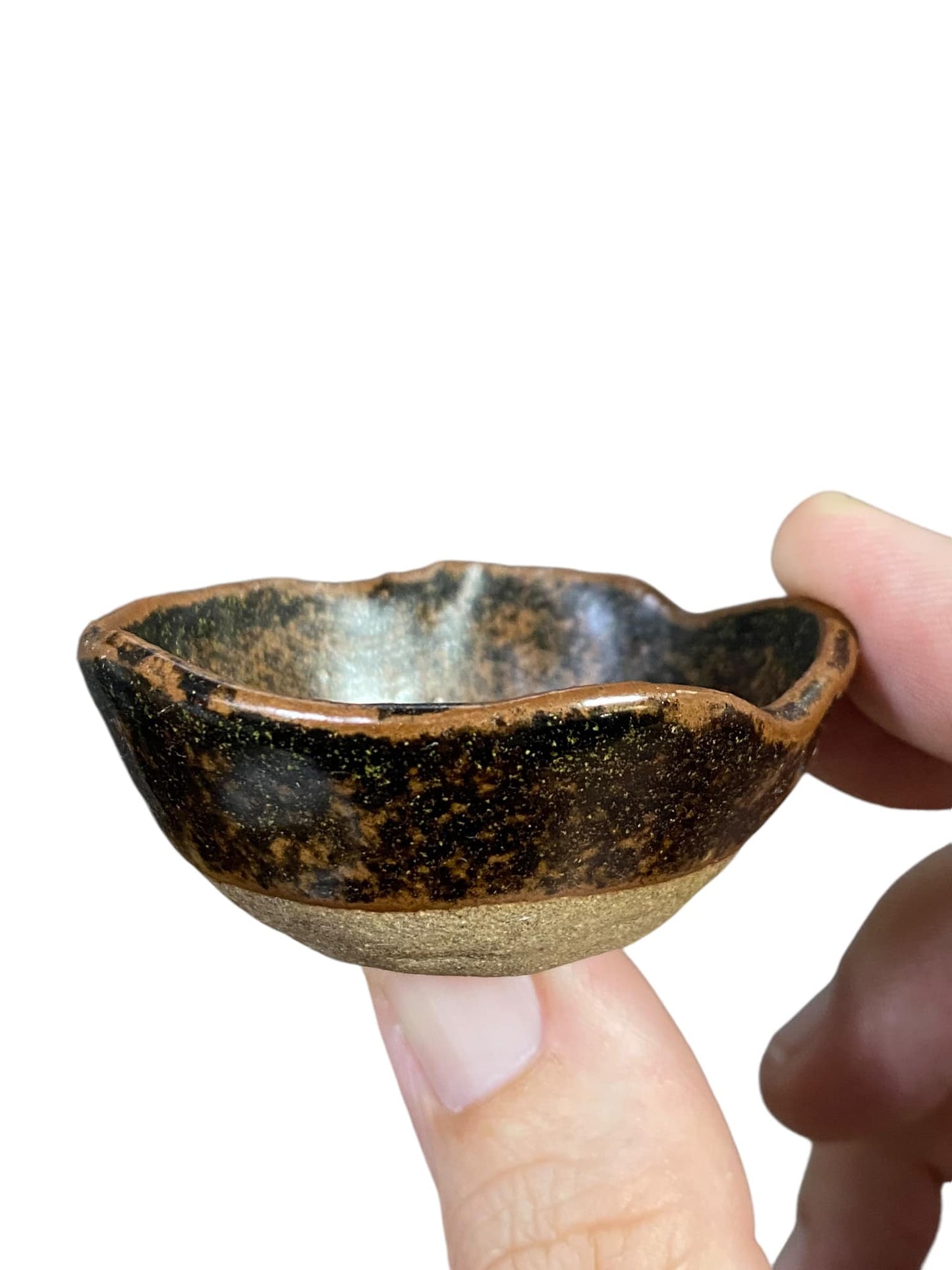 Shoseki - Shallow Round Mame Bowl Bonsai Pot (2-1/4" wide)