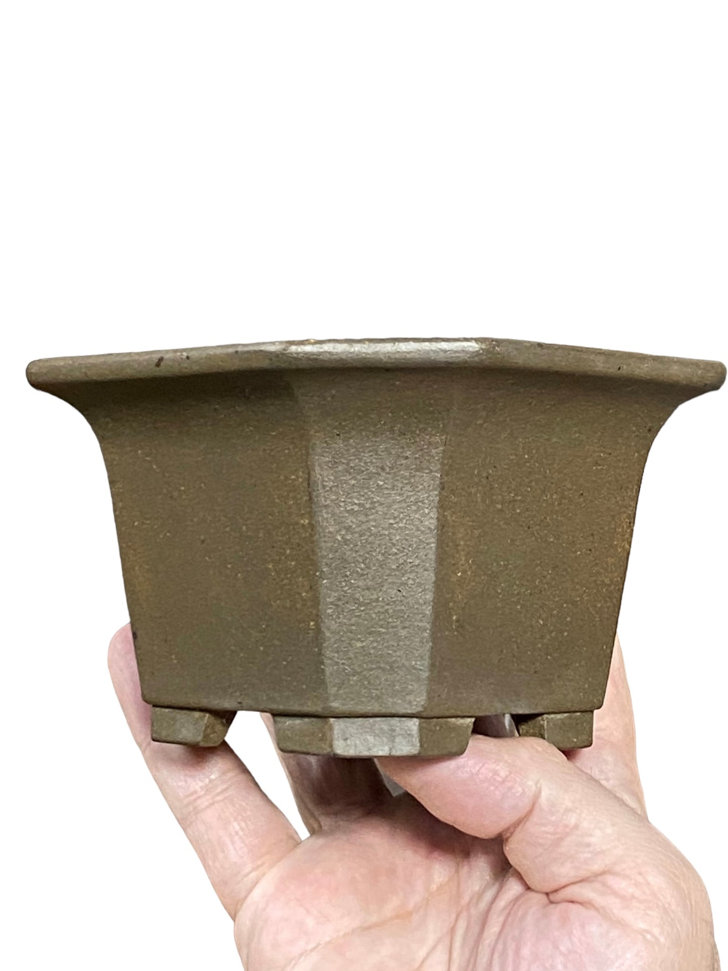 Yamaaki - 2nd Gen Unglazed Semi-Cascade Bonsai Pot
