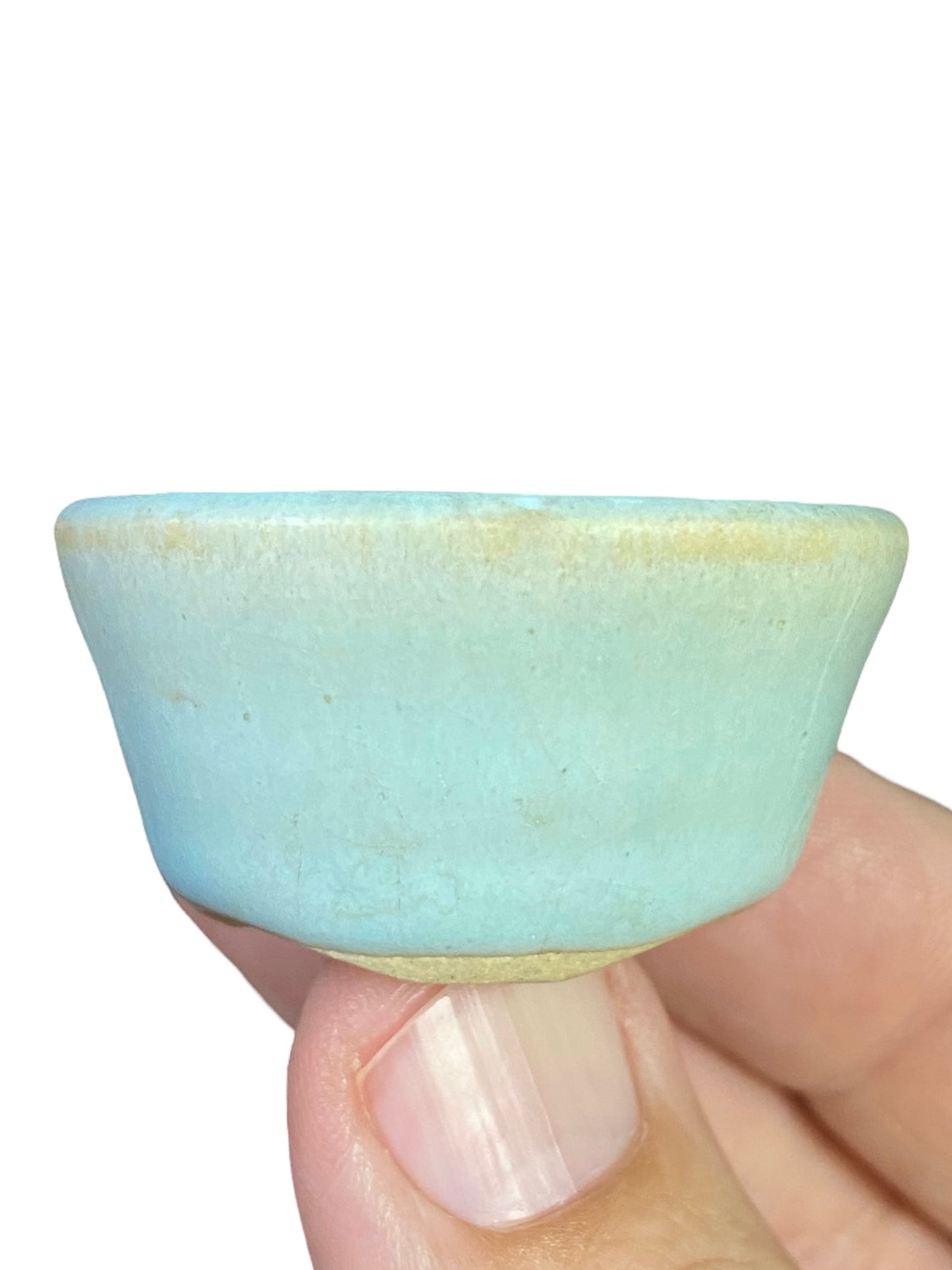Jyakushi - Rare Glazed Mame Bonsai Pot (1-3/4" wide)