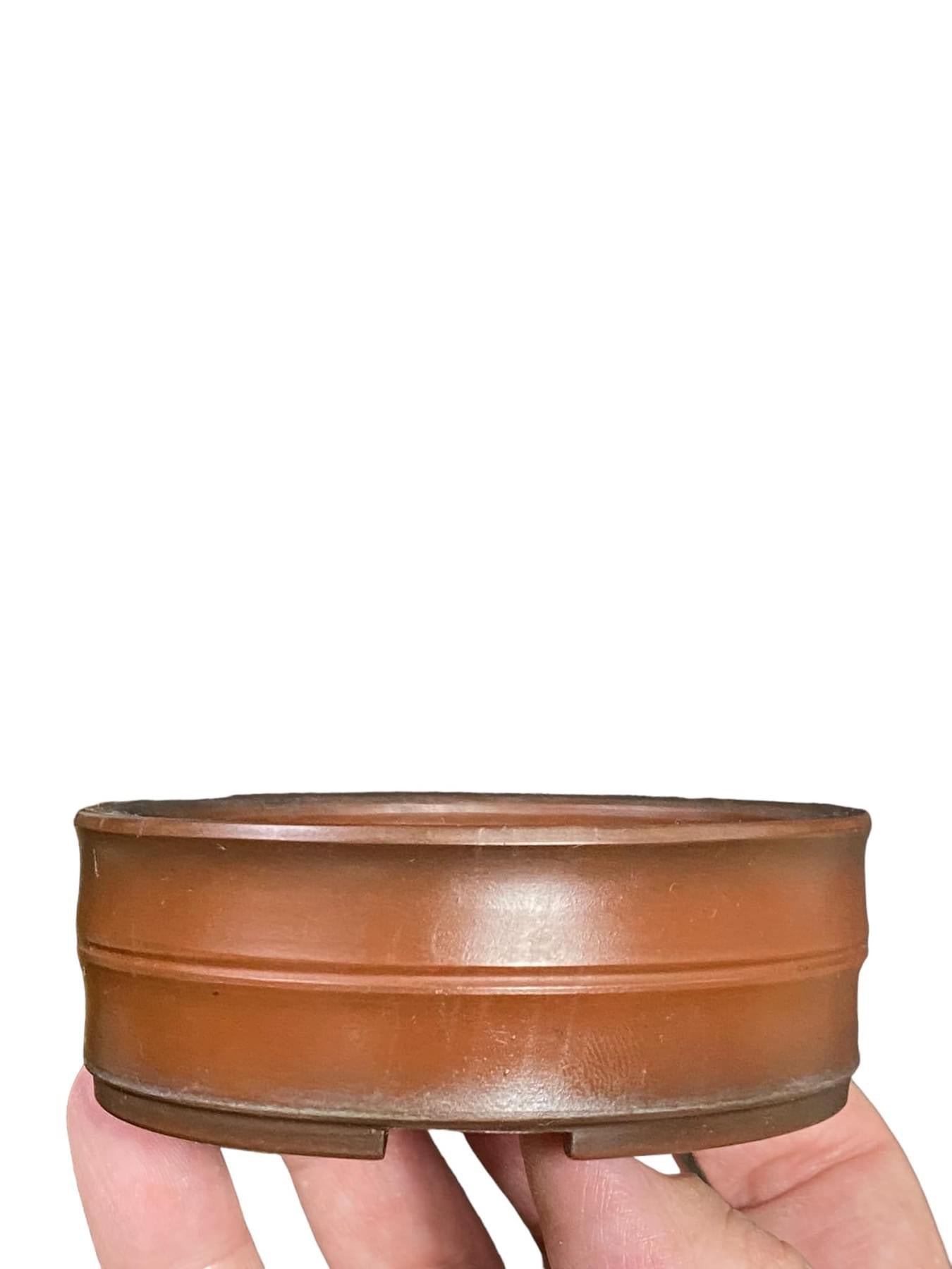 Bigei - Rare Old Round Bonsai Pot