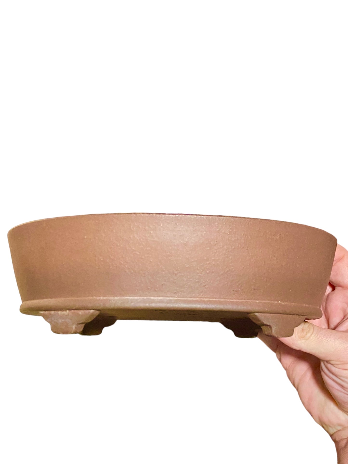 Yamaaki - 3rd Gen - Large Unglazed Oval Bonsai Pot