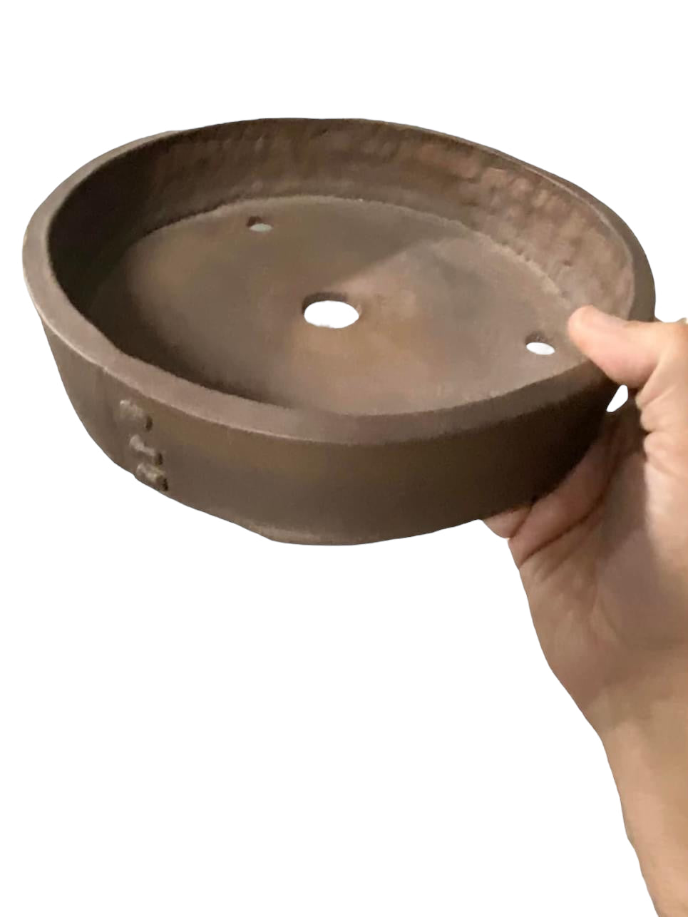 Izumiya - Large Handmade Riveted Bowl Bonsai Pot