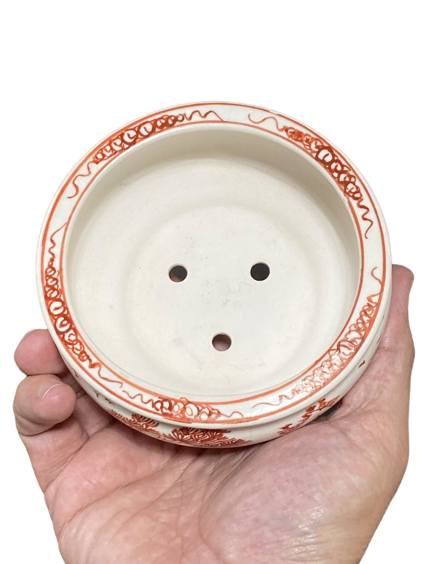 Seiwafu - Stellar Scenic Painted Bonsai Pot