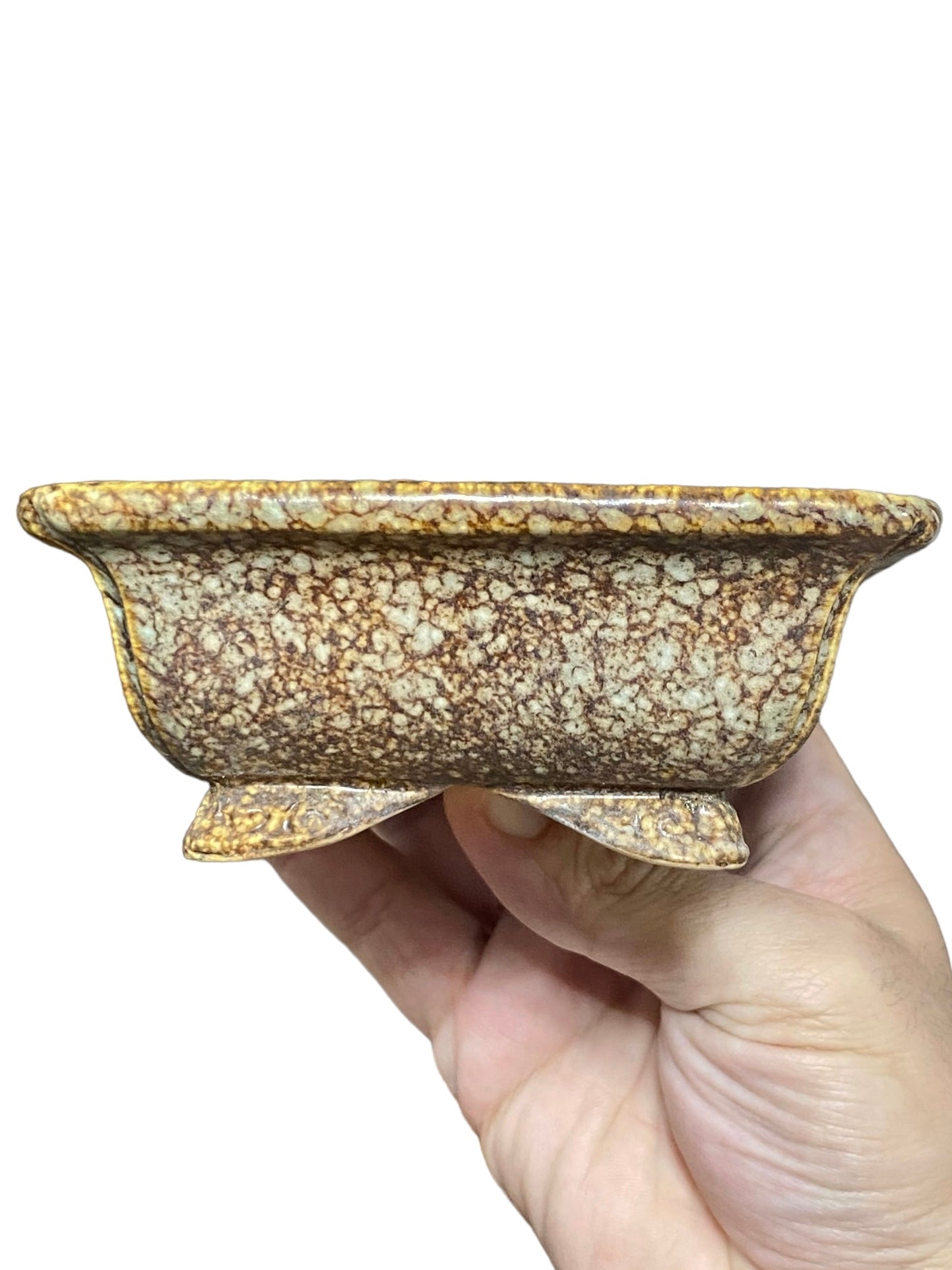 Koyo - Lovely Namako Glazed Rectangle Bonsai Pot