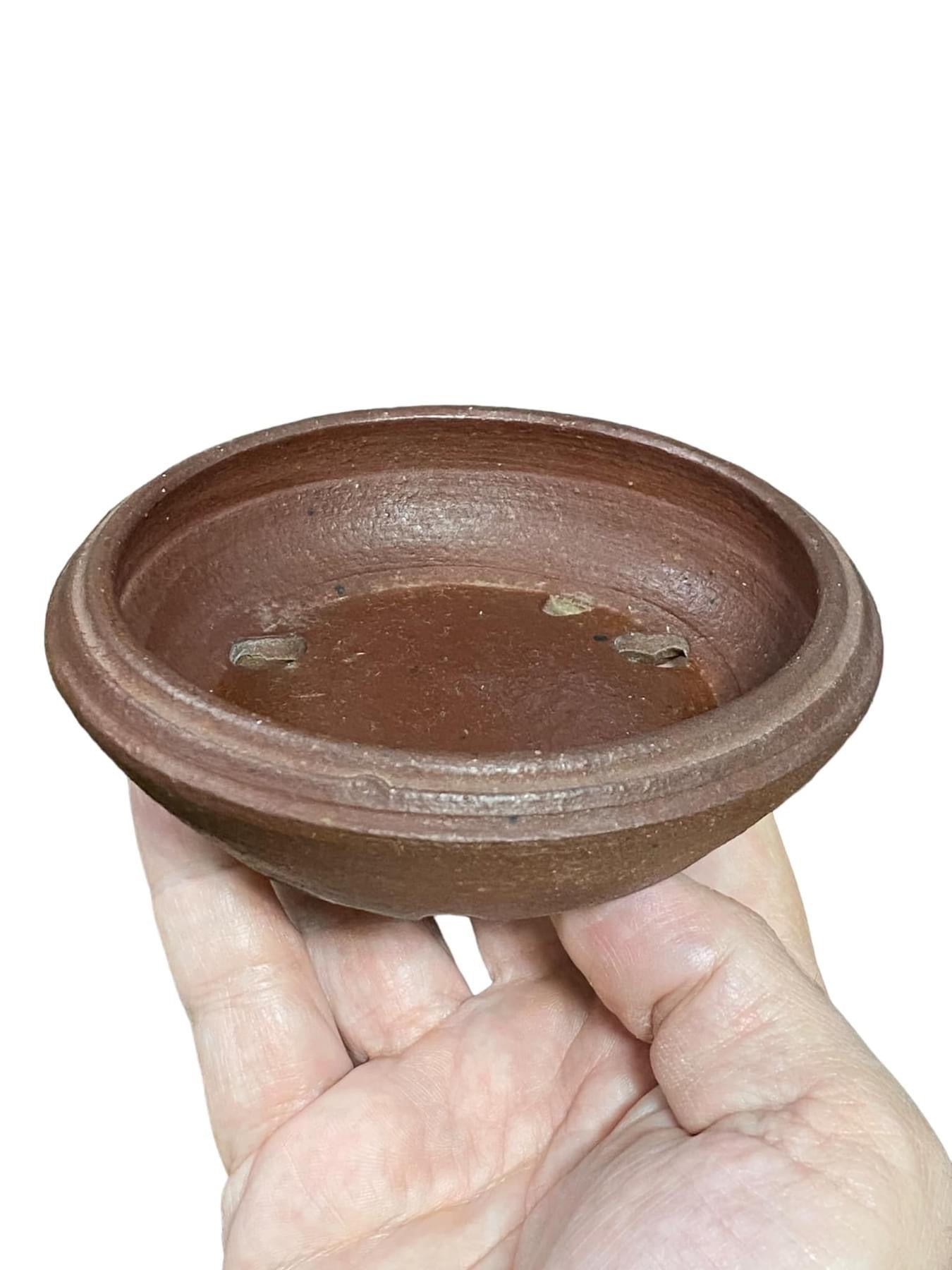 Munitobu Ito - Unglazed Round Bonsai Pot