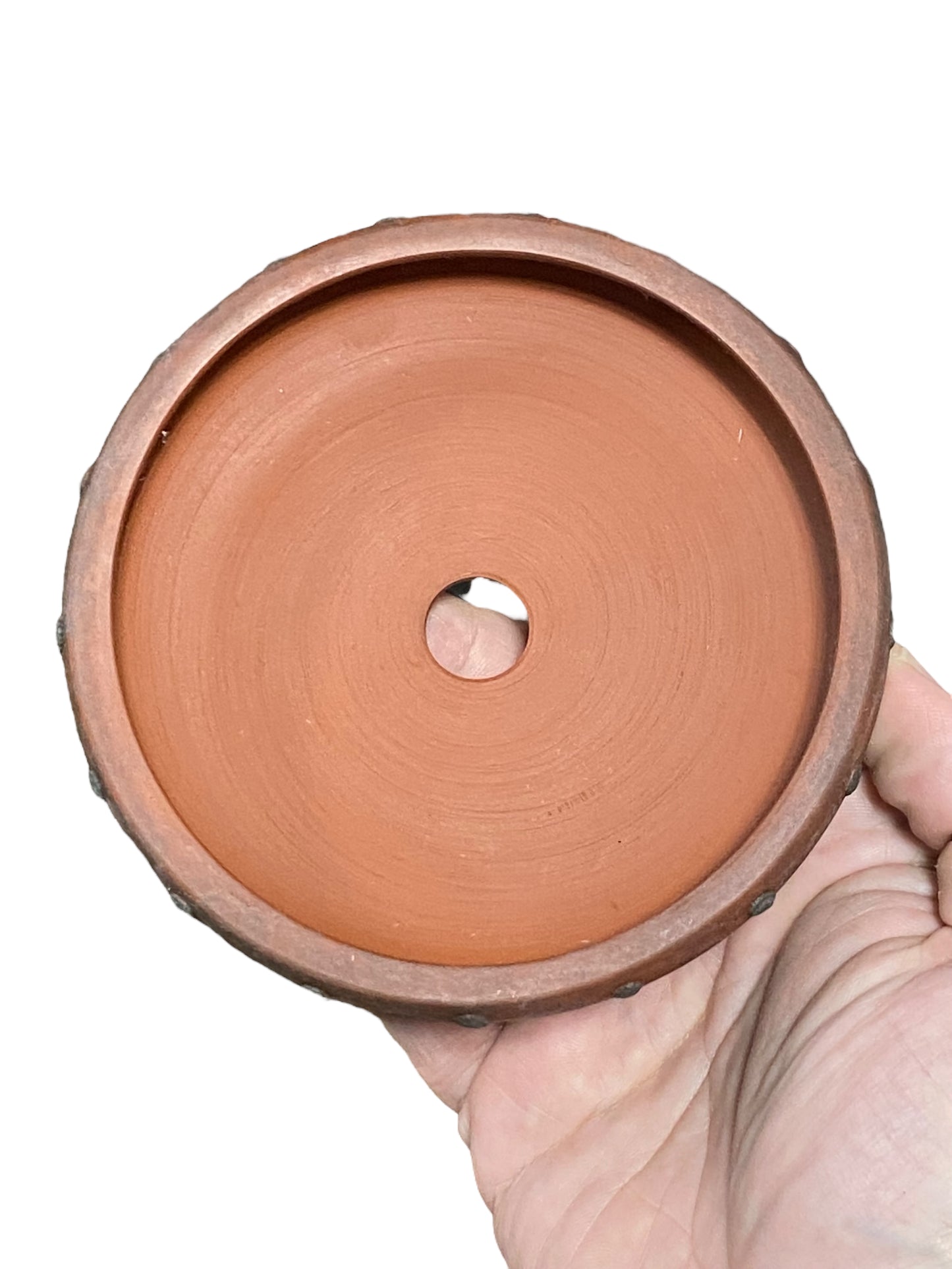 Ittoen - Quite Old Riveted Drum Style Bonsai Pot