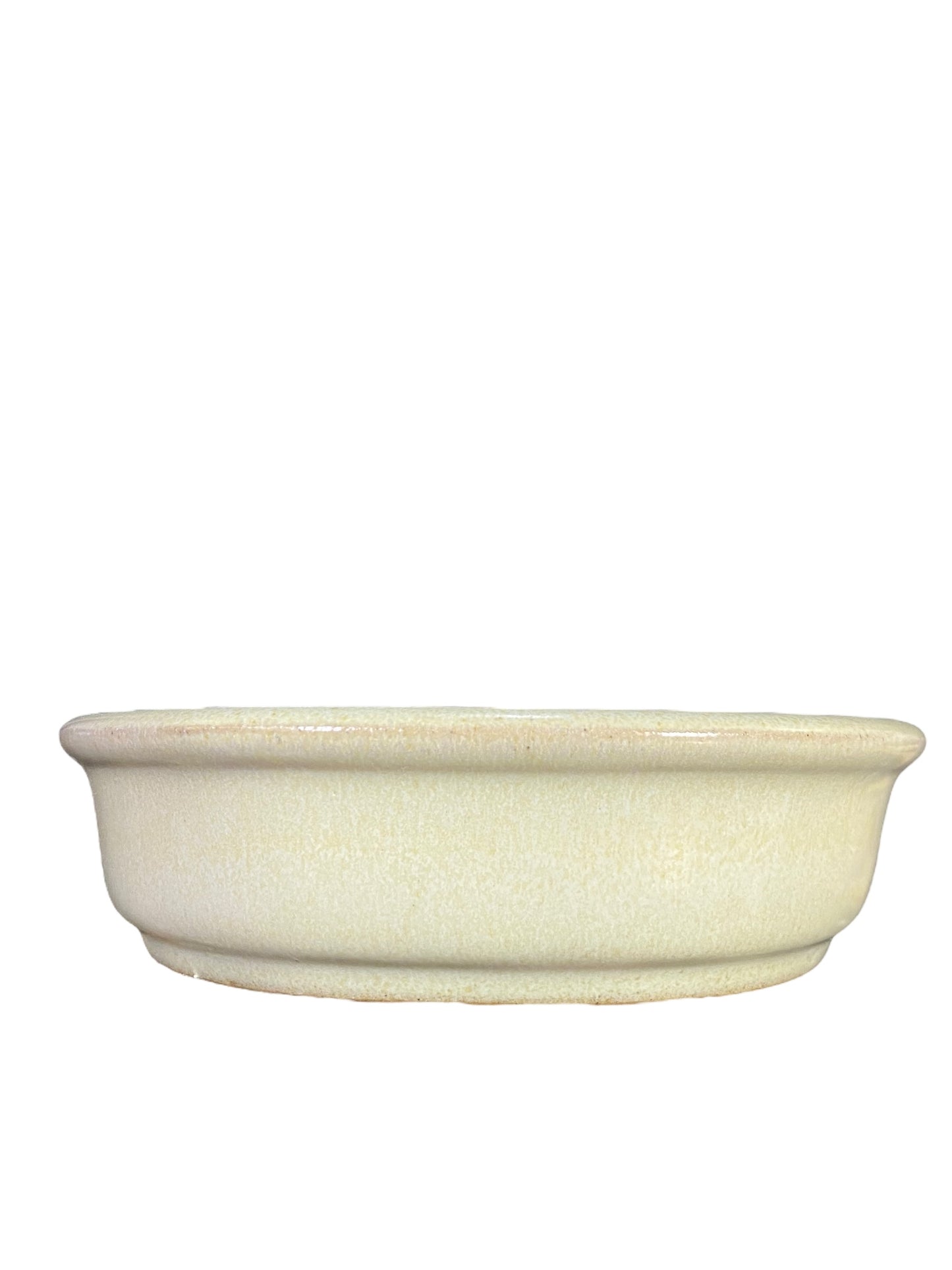 LoveBonsai Glazed Cream Oval Bonsai Pot (8-1/2” wide)