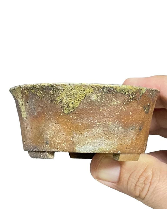 Bizen Yoshihiro - Rare, Old and High Quality Bonsai Pot (3-3/16” wide)