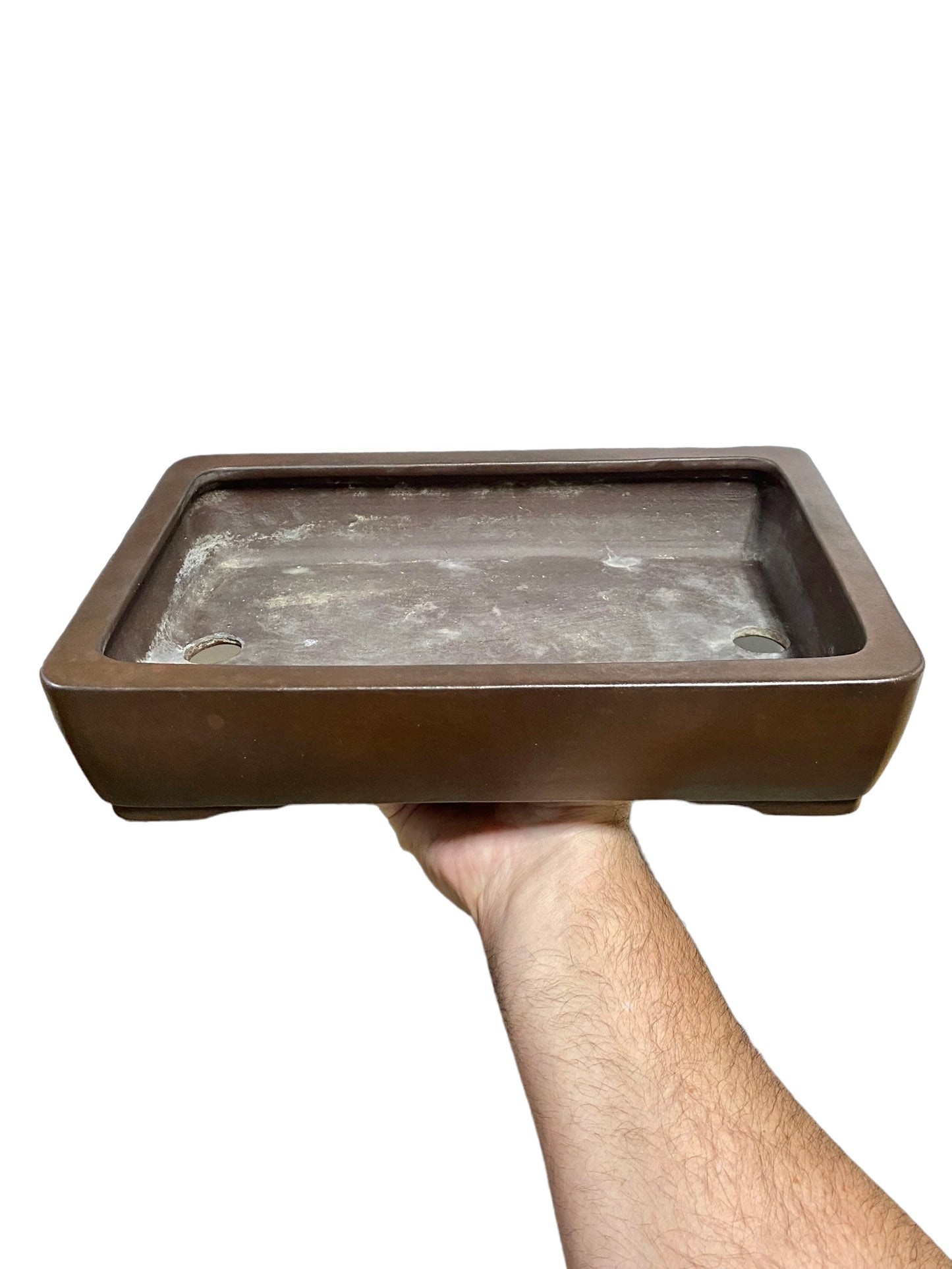 Yamaaki - Large Unglazed Rectangle Bonsai Pot