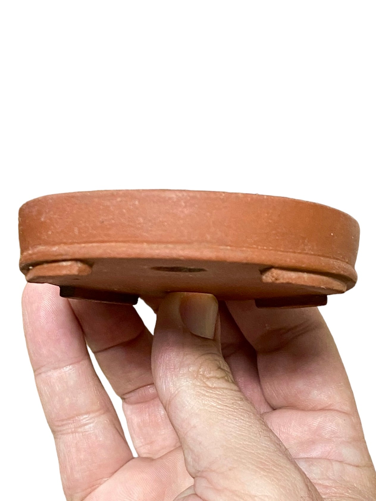 Ikegami - Shallow Unglazed Oval Bonsai Pot
