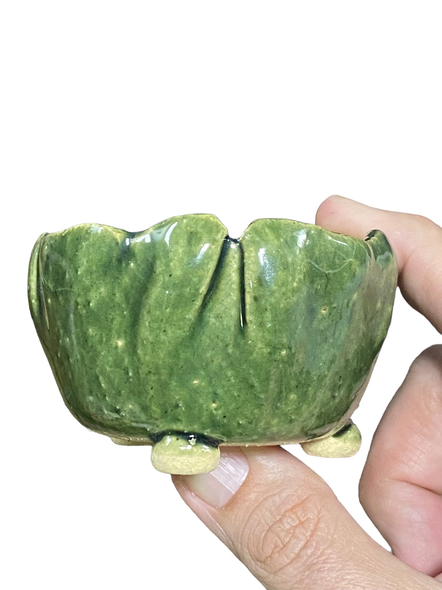 Shoseki - Glazed Footed Bowl Bonsai or Accent Pot