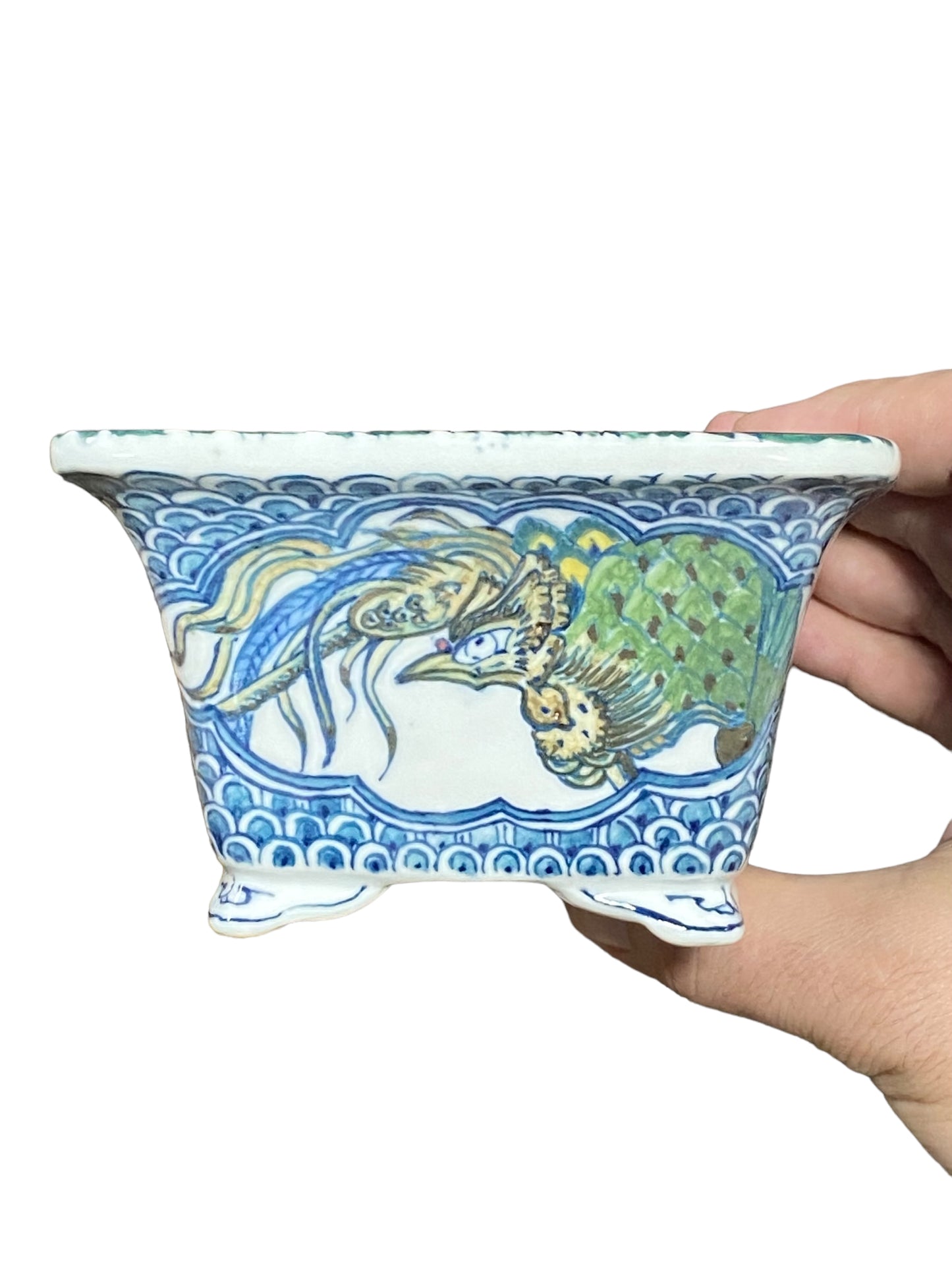 Shoseki and Shibakatsu Collab - Painted Bonsai Pot