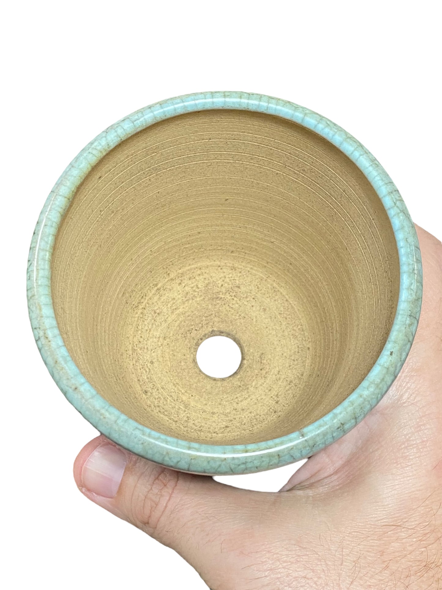 Bikoh - Rare Large Footed Round Bonsai Pot