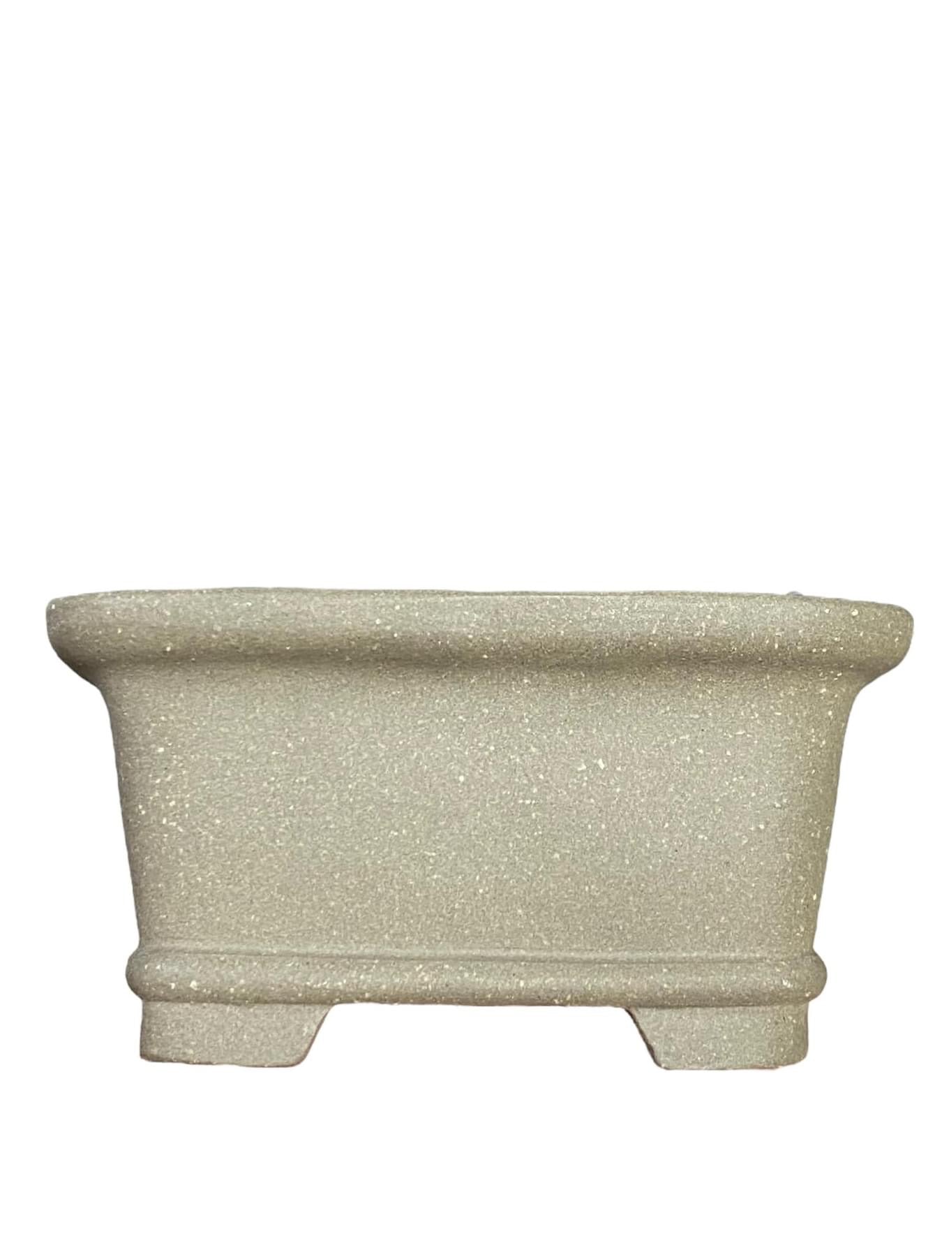 Hokidou - High Quality Unglazed Rectangle Bonsai Pot (4-1/16” wide)