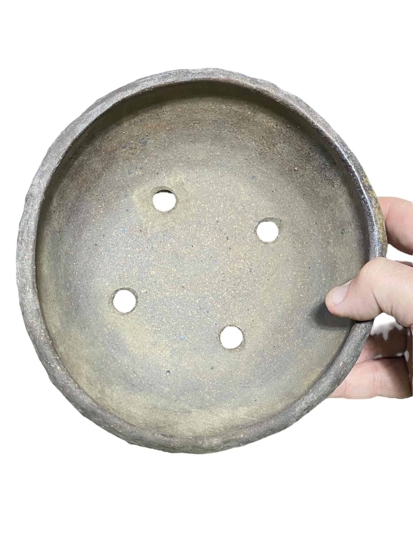 Seizan - Handmade Unglazed Round Bonsai Pot