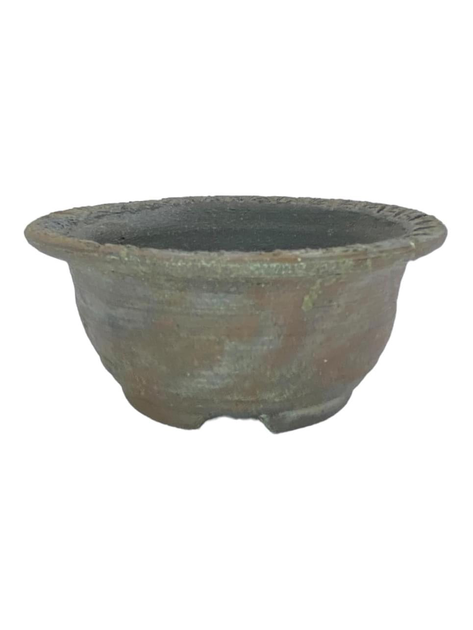 Tamba Tachikui-ware - Older Round Bowl Bonsai or Accent Pot