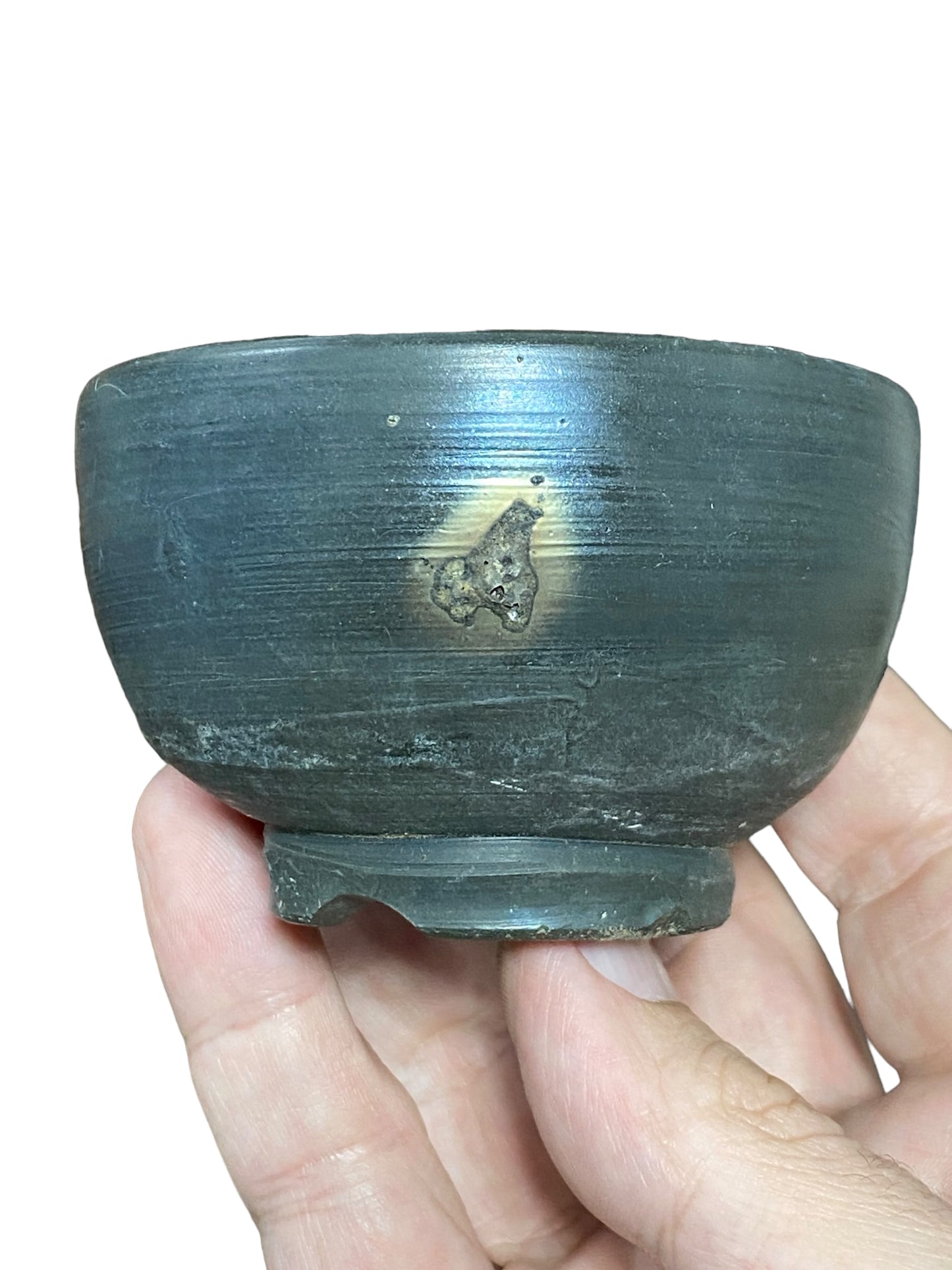 Deiju - Wood Fired Bowl Style Bonsai or Accent Pot