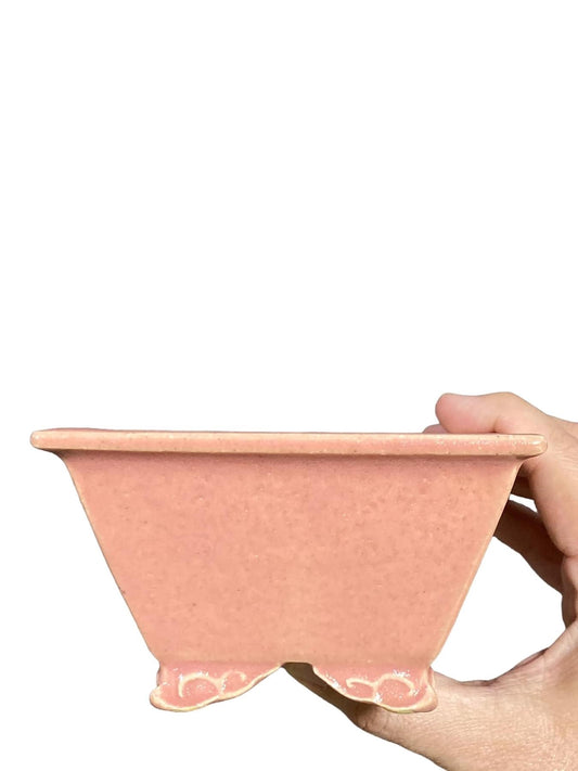 Kiyoshi Kiowai “Fuka” - Glazed Semi Cascade Bonsai Pot (5-1/16” wide)