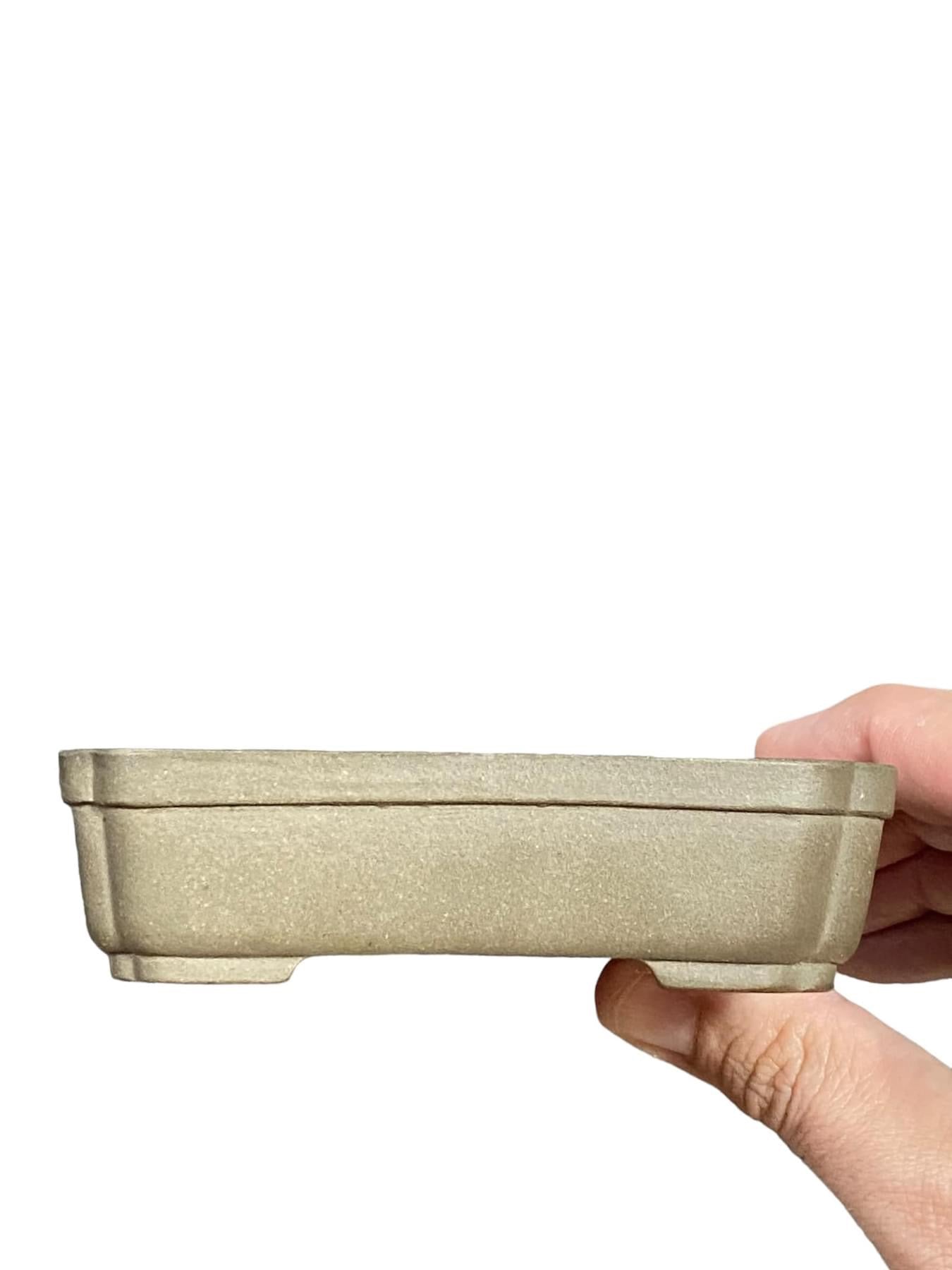 Hokidou - Fantastic Cut Corner Rectangle Bonsai Pot (4-1/2” wide)