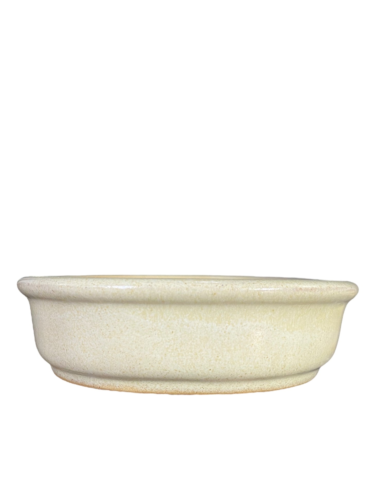 LoveBonsai Glazed Cream Oval Bonsai Pot (8-1/2” wide)