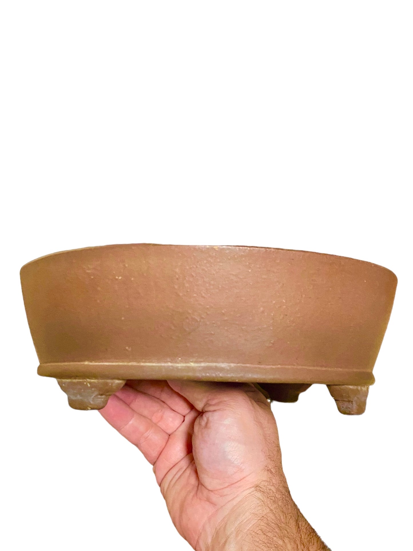 Yamaaki - 3rd Gen - Large Unglazed Oval Bonsai Pot